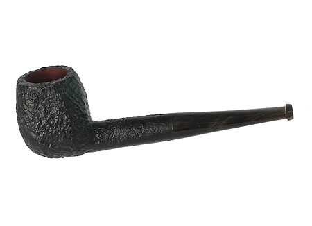 Pipe ROPP Vintage Briar 1027 Panel - Sablée noire Corne foncée