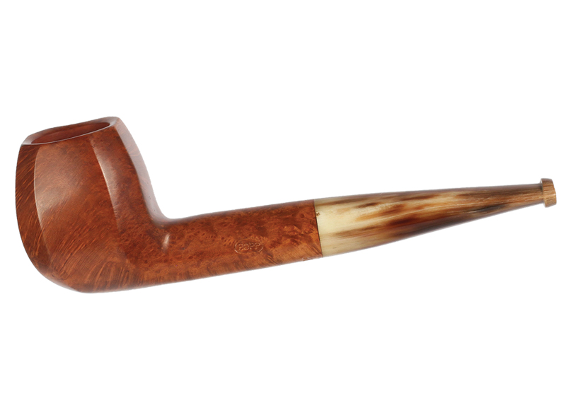 pipe-ropp-vintage-briar-168P-unie-tuyau-constraste-recto Ropp Vintage Briar 168P Billiard Panel - Tobacco Pipe  