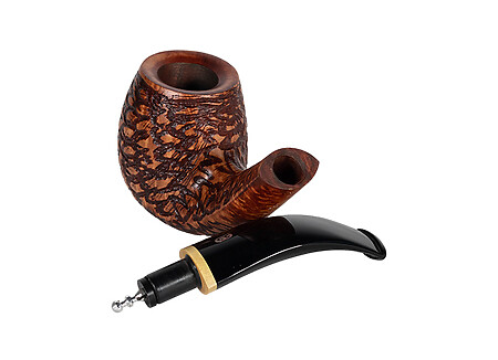 Pipe Chacom grand cru poty 2049, pipe courbe rustiquée, chapuis comoy, nomdunepipe