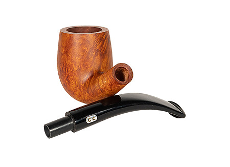 Pipe Chacom Plume naturel, pipe chacom, chapuis-comoy, pipe en bruyère pipe courbe, tuyau acrylique