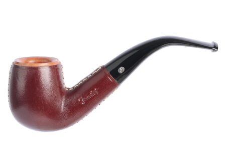 Jeantet Leather Covered pipe - Bent Billiard