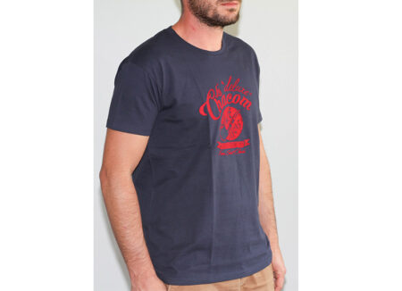 T-shirt Deluxe Saint Claude Bleu Marine & Rouge