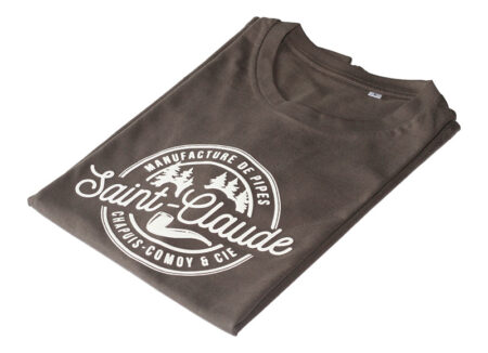 T-shirt Saint-claude manufacture Gris Chacom 