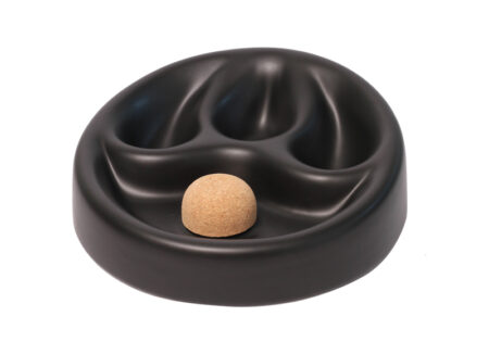Chacom Ceramic Pipe Ashtray CC604 - Black