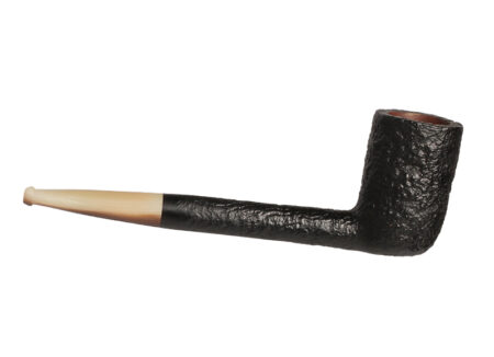 Ropp Vintage Briar 435 black sandblasted - Smoking Pipe