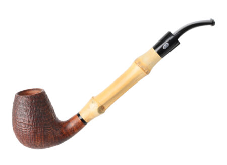 Chacom Bamboo Bent - sandblasted briar pipe