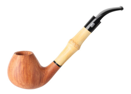 Pipe Chacom Bambou nature - Cognac courbe