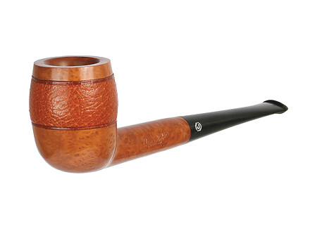 Jeantet Leather Covered Pipe - Billiard Pipe