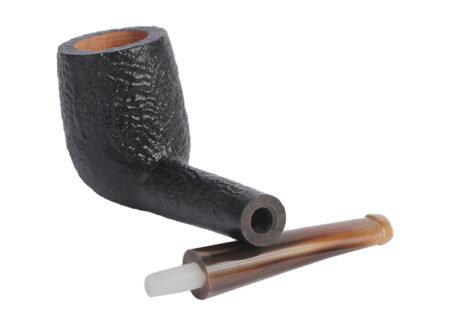 Ropp Vintage Briar 275 black sandblasted - Smoking Pipe