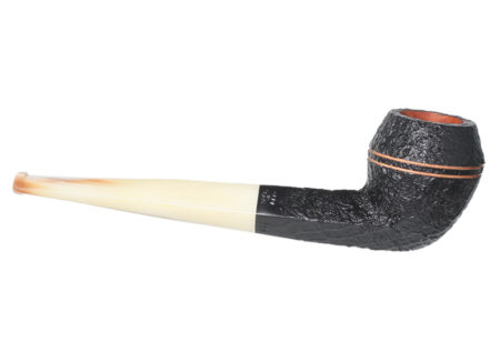 Ropp Vintage Briar 320 black sandblasted - Smoking Pipe