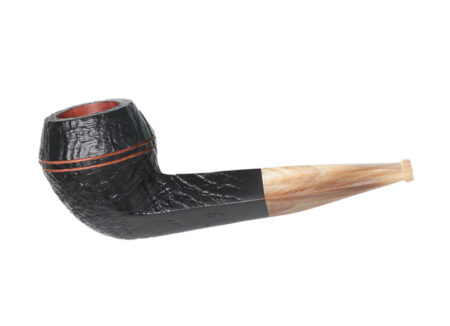 Ropp Vintage Briar 321 black sandblasted - Smoking Pipe
