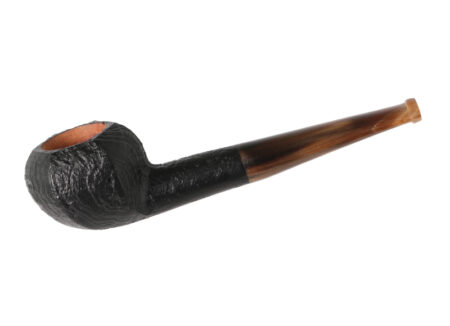 Ropp Vintage Briar 408 black sandblasted - Smoking Pipe