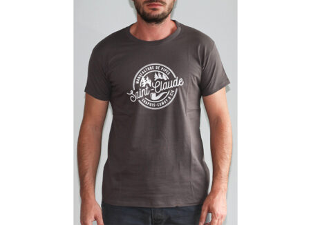 T-shirt Saint-claude manufacture Gris Chacom 